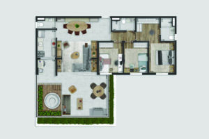 135m² - 3 Dorm. (1 Suíte)